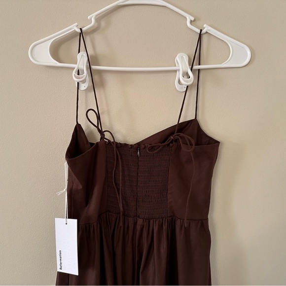 NWT New With Tags Reformation 1950s Style Vinny Midi Dress in Cafe Size 0 or XS - Picture 8 of 8